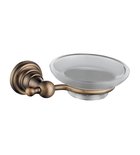 Photo: DIAMOND soap dish holder, frosted glass, bronze