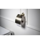 Photo: DIAMOND toilet paper holder with cover, bronze