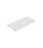 Photo: ALTACERAMICA ceramic countertop 100x2x49cm, 2 drain holes, marble/white matt