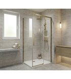 Photo: LUXOR GOLD MATT čtvercový sprchový kout 1000x1000mm L/P varianta