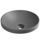 BANERA SQUARE countertop washbasin, cast marble, 50x36cm, matt grey Photo: BANERA SQUARE countertop washbasin, cast marble, 50x36cm, matt grey