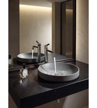 Photo: BANERA SQUARE Waschbecken zum Setzen, Gussmarmor, 50x36cm, Grau matt