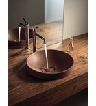 Photo: BANERA SQUARE Waschbecken zum Setzen, Gussmarmor, 50x36cm, Braun matt