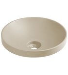 BANERA SQUARE countertop washbasin, cast marble, 50x36cm, matt beige Photo: BANERA SQUARE countertop washbasin, cast marble, 50x36cm, matt beige
