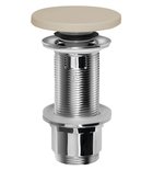 Photo: VERTO Waschbecken-Ablaufgarnitur 5/4“, klick-klack, großer Stopfen, 10-80mm, Beige matt