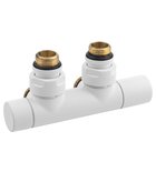Photo: TWIN Anschluss-Set Ventile für Mittelanschluss, Weiß