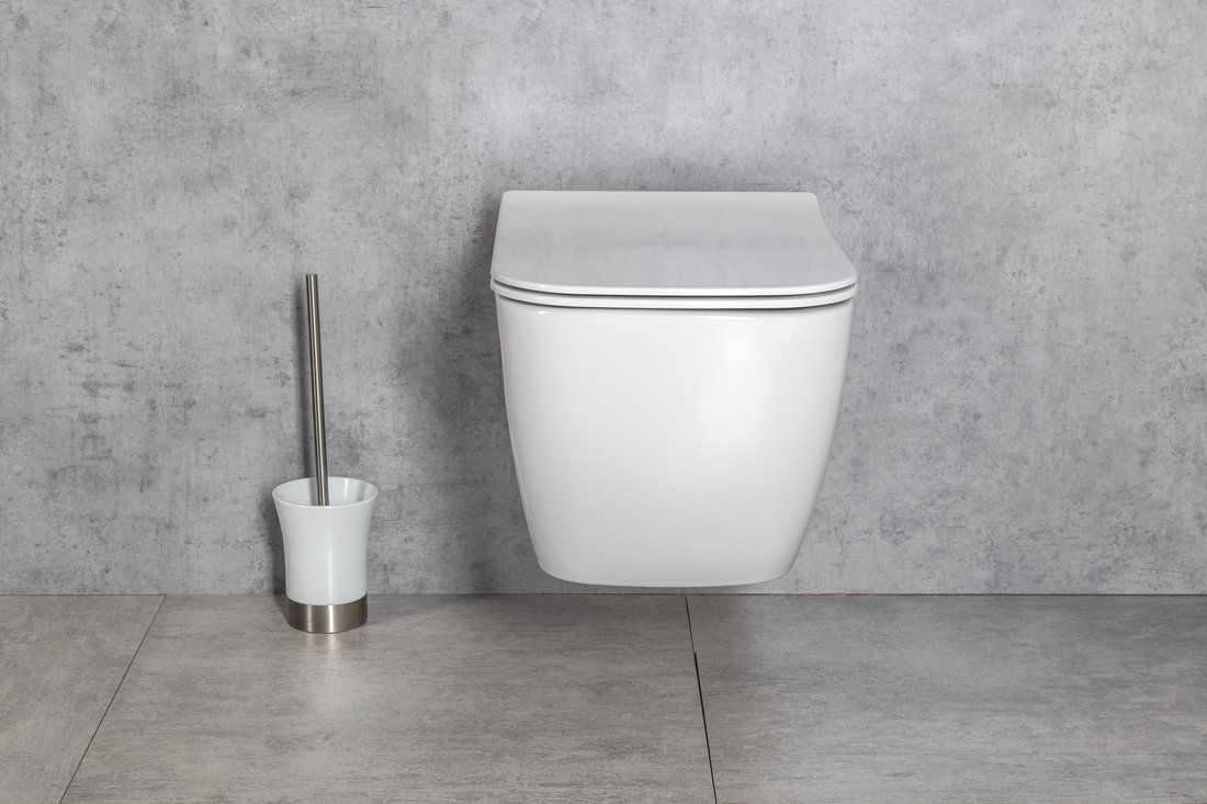 Isvea VEA závěsná WC mísa Rimless, 34,5x52cm, bílá 10VA02004