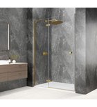 Photo: GLOBE GOLD MATT Alcove Shower Door 1000mm, clear glass, left