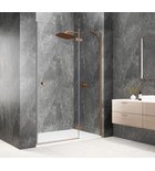 Photo: GLOBE COPPER MATT Alcove Shower Door 1100mm, clear glass, right