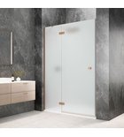 Photo: GLOBE COPPER MATT Alcove Shower Door 1200mm, matt glass, left