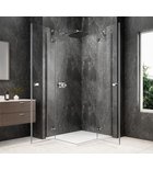 Photo: GLOBE CHROME obdĺžniková sprchová zástena 1100x800mm, rohový vstup, číre sklo