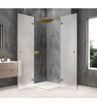Photo: GLOBE GOLD MATT Square screen 900x900mm, corner entry, matt glass