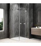 Photo: GLOBE CHROME Eckige Duschkabine 1000x1000mm, Klarglas, rechts