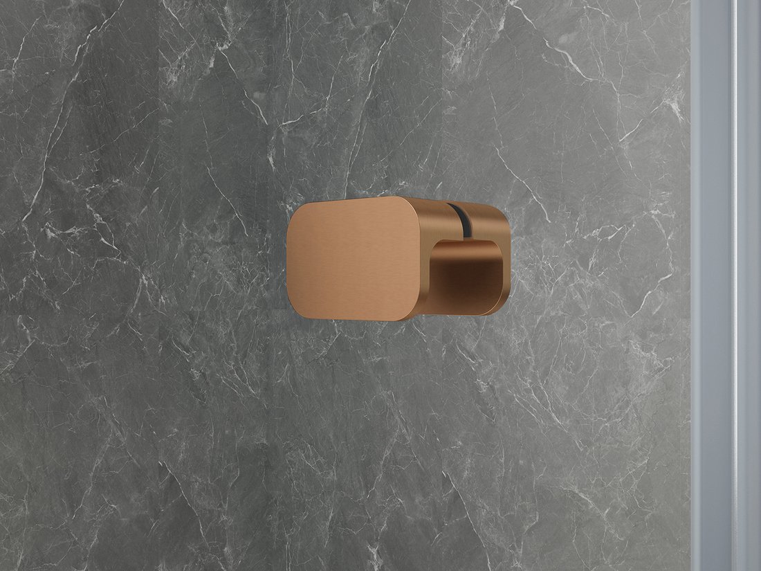 Polysan GLOBE COPPER MATT čtvercový sprchový kout 800x800mm, matné sklo, levé GB1080-3215MLPG