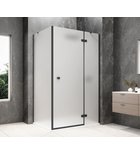 Photo: GLOBE BLACK Rectangular screen 1100x900mm, matt glass, right