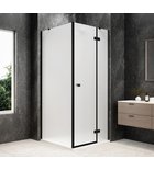 GLOBE BLACK Eckige Duschkabine 1000x1000mm, Mattglas, rechts Photo: GLOBE BLACK Eckige Duschkabine 1000x1000mm, Mattglas, rechts