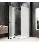 Photo: GLOBE GUN METAL Square screen 1000x1000mm, matt glass, left