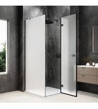 Photo: GLOBE GUN METAL Square screen 1000x1000mm, matt glass, right