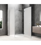 Photo: GLOBE CHROME prostokątna kabina prysznicowa 1100x1000mm, szkło matowe, prawe