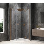 GLOBE COPPER MATT Quadrant Shower Enclosure 900x800mm, clear glass, right Photo: GLOBE COPPER MATT Quadrant Shower Enclosure 900x800mm, clear glass, right