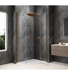 Photo: GLOBE COPPER MATT Quadrant Shower Enclosure 1000x800mm, clear glass, right