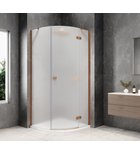 Photo: GLOBE COPPER MATT Quadrant Shower Enclosure 1000x1000mm, matt glass, right