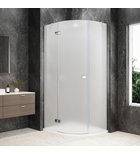 Photo: GLOBE CHROME Quadrant Shower Enclosure 900x800mm, matt glass, left