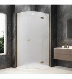 Photo: GLOBE GOLD MATT Quadrant Shower Enclosure 900x800mm, matt glass, right