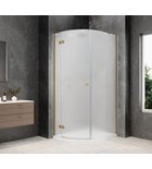 Photo: GLOBE GOLD MATT Quadrant Shower Enclosure 800x900mm, matt glass, left