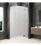 Photo: GLOBE CHROME Quadrant Shower Enclosure 1000x800mm, matt glass, right
