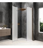 Photo: GLOBE COPPER MATT Quadrant Shower Enclosure 1000x800mm, matt glass, left