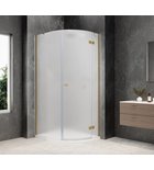 Photo: GLOBE GOLD MATT Quadrant Shower Enclosure 800x1000mm, matt glass, right