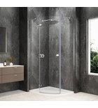 Photo: GLOBE CHROME Quadrant Shower Enclosure 1000x900mm, clear glass, left