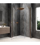 Photo: GLOBE COPPER MATT Quadrant Shower Enclosure 1000x900mm, clear glass, left