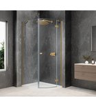 Photo: GLOBE GOLD MATT Quadrant Shower Enclosure 900x1000mm, clear glass, right