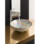 Photo: SAND MURANO sklenené umývadlo na dosku, priemer 41cm, sand