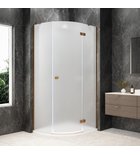 Photo: GLOBE COPPER MATT Quadrant Shower Enclosure 1000x900mm, matt glass, right