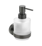 Photo: X-ROUND GUN METAL dozownik mydła 200ml, szkło mleczne, gun metal