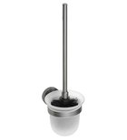 Photo: X-ROUND GUN METAL WC kefa závesna, mliečne sklo, gun metal