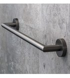 Photo: X-ROUND GUN METAL wieszak na ręczniki 450mm, gun metal
