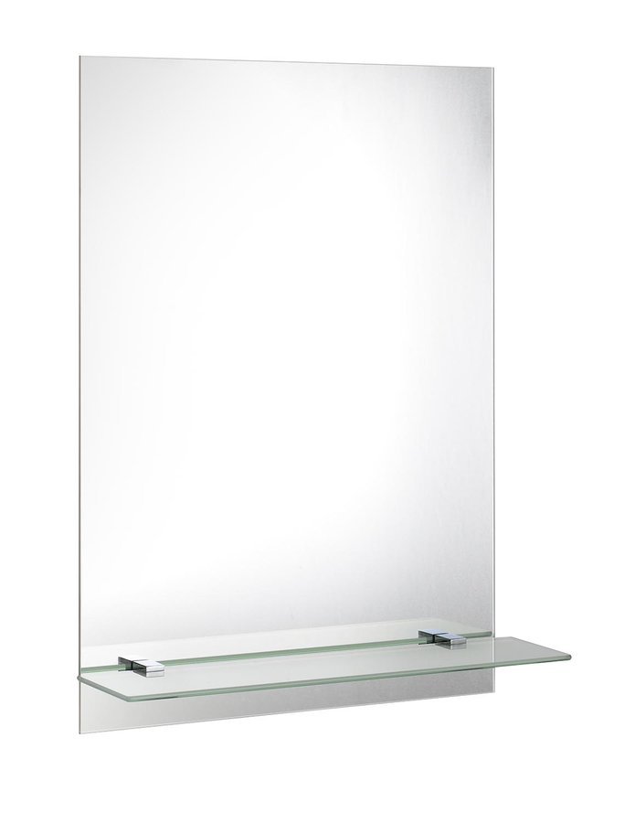 Zrcadlo s otvory pro polici 50x70cm, včetně závěsů 22429