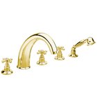 Photo: ANTEA Deck Mounted 5 Hole Mixer Tap, gold