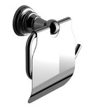 Photo: DIAMOND Toilet Paper Holder with Cover, chrome