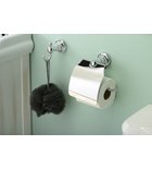 Photo: DIAMOND toilet paper holder with cover, chrome