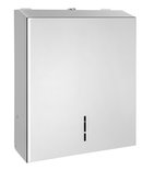 Photo: Paper towel dispenser 285x370x105mm, polished stainless steel