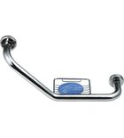 Photo: Handle with soap dish holder, 400x250x120mm, polished stainless steel