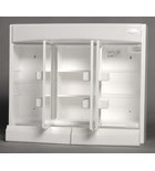 Photo: SAPHIR szafka z lustrem 60x51x18cm, jarzeniówka T8,1x15W, biały plastik