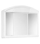 Photo: SALVA szafka z lustrem 59x50x15,5cm, 1x12W, biały plastik