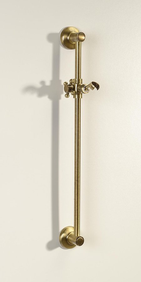 Sapho ANTEA sprchová tyč, posuvný držák, kulatá, 670mm, bronz SAL0036