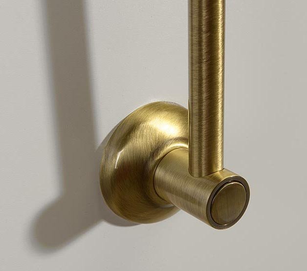 Sapho ANTEA sprchová tyč, posuvný držák, kulatá, 670mm, bronz SAL0036